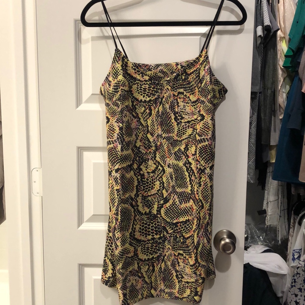 NWOT snakeskin print slip minidress